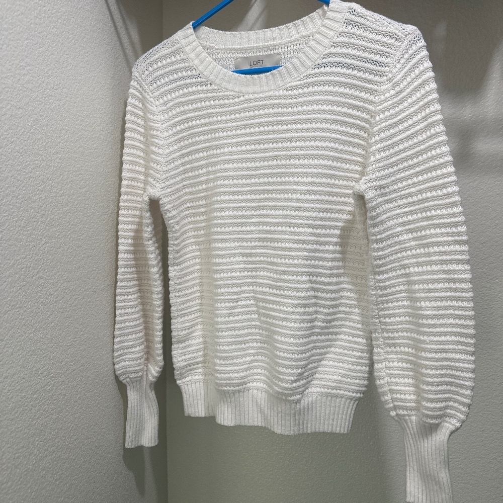 Loft cream sweater